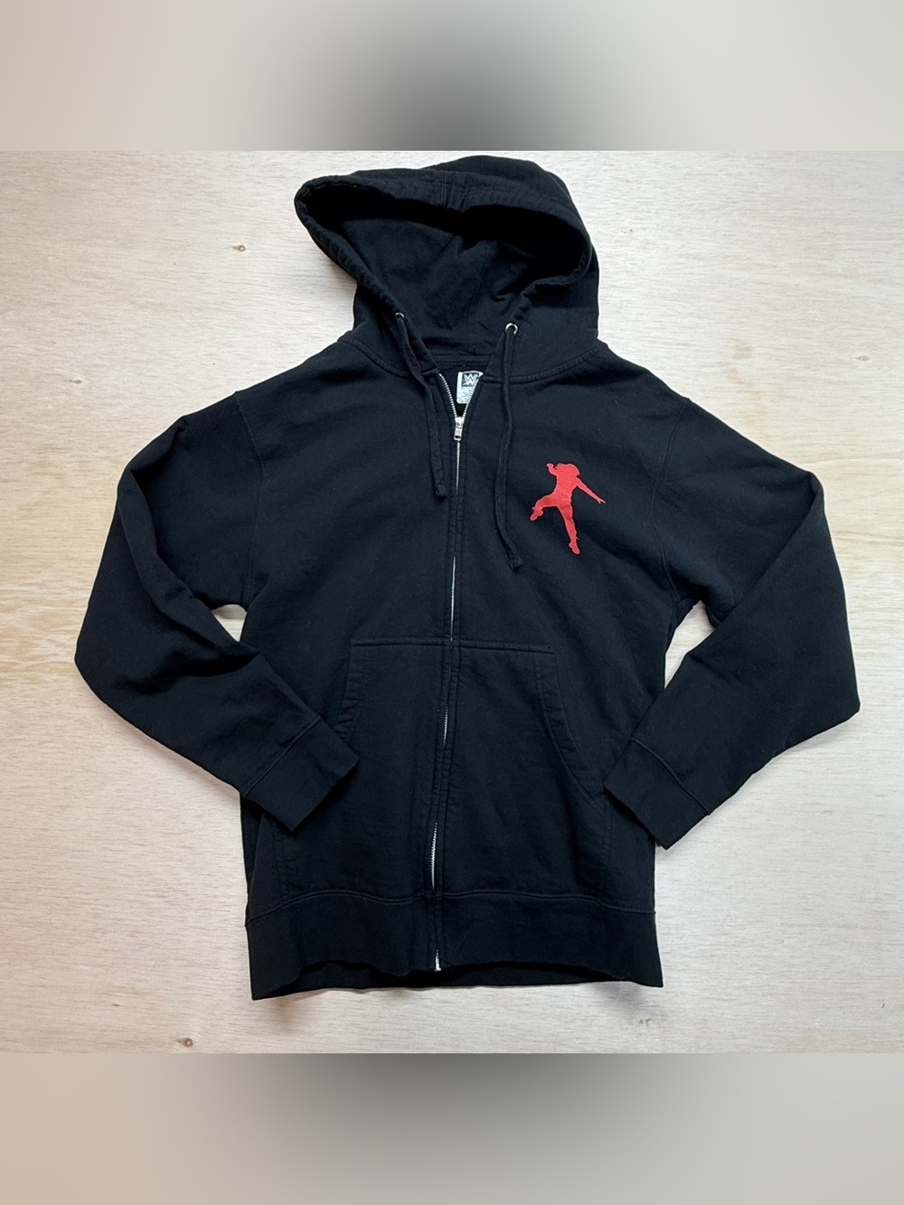 WWE Roman Reigns "Life's Not Fair" Full Zip Hoodie Sweatshirt Size Small Black G